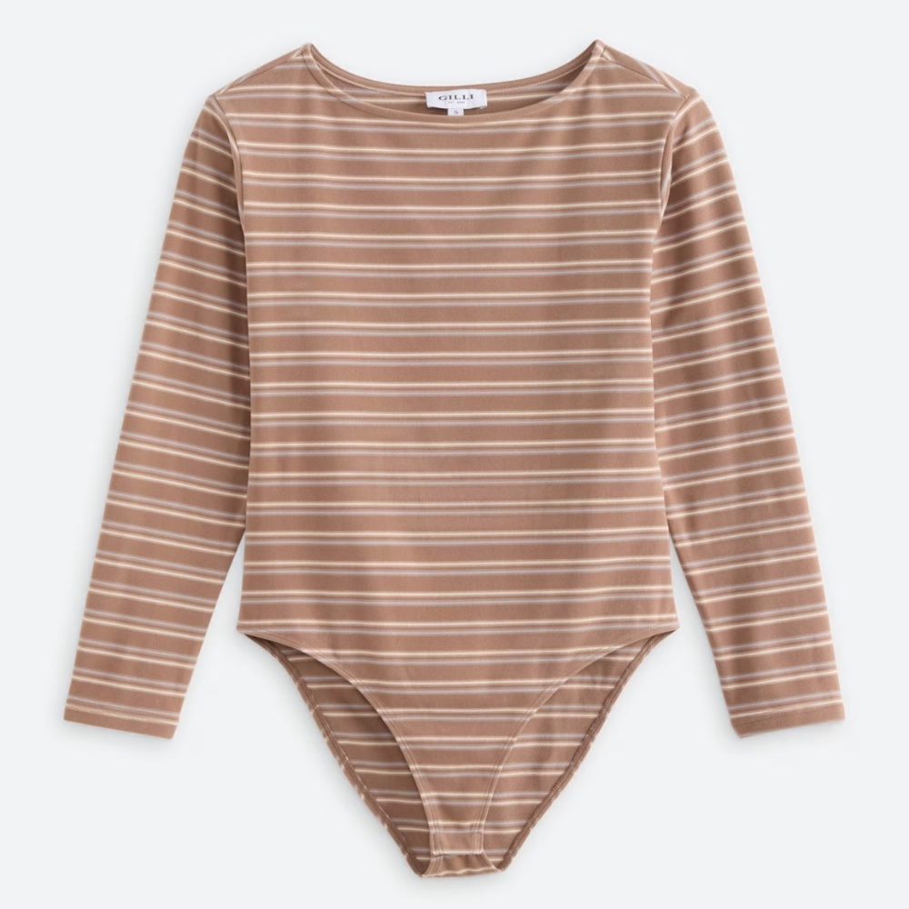 Gilli Gwynne Long Sleeve Knit Bodysuit